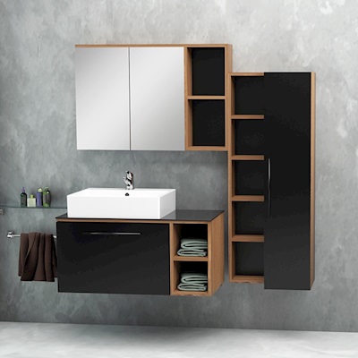 Paris 90- (Banyo Dolabı Set :684€, Boy Dolabı : 335€)