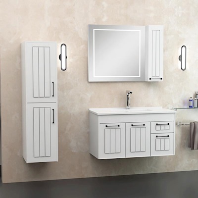 Prag 100(Banyo Dolabı Set :626€, Boy Dolabı : 335€)